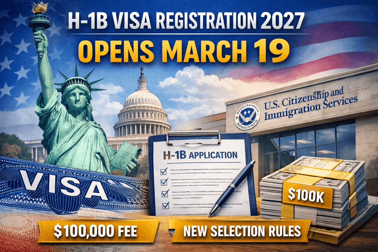 H-1B Visa Registration 2027 Opens March 19