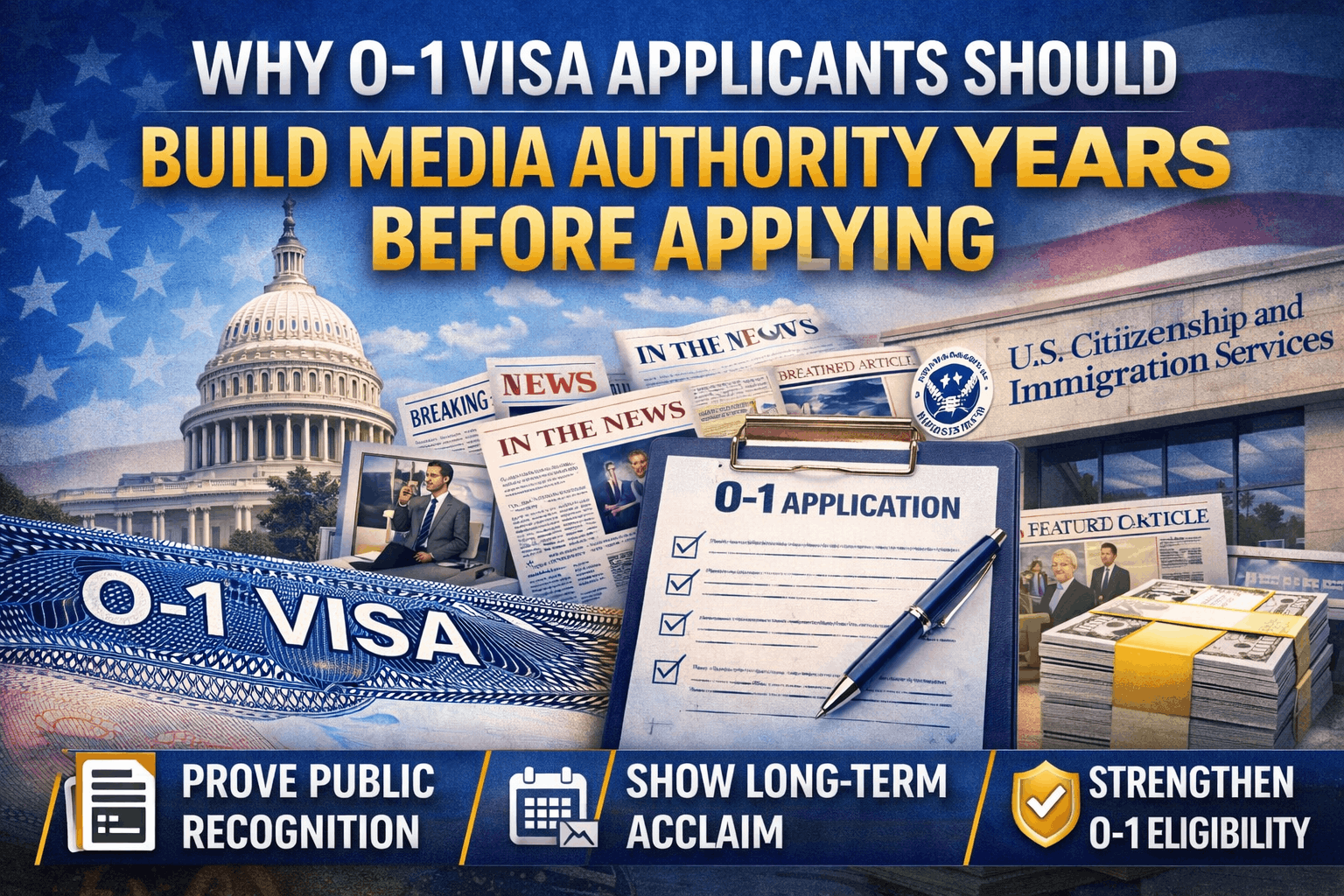 Why O-1 Visa Applicants Should Build Media Authority Years Before Applying