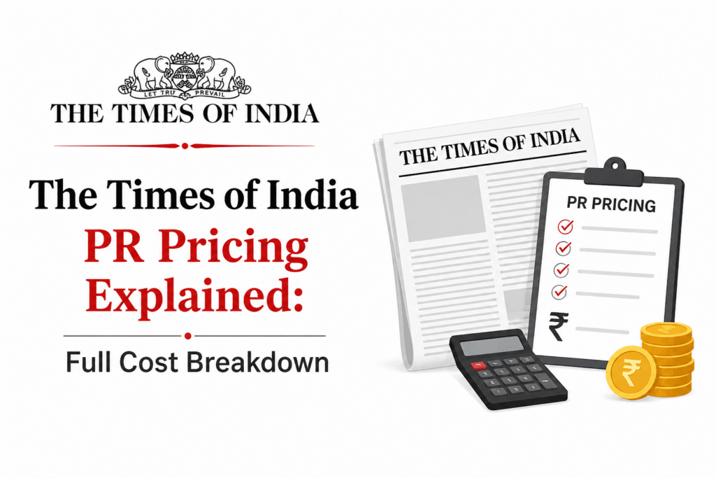 Cost to Publish Article on Times of India: Complete Guide for 2026