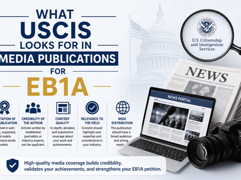 What USCIS Looks for in Media Publications for EB1A Applications