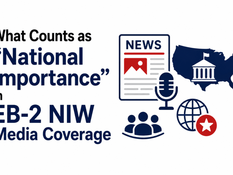 What Counts as National Importance in EB-2 NIW Media Coverage